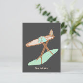 Bügeleisen und -brett, Hausarbeit Postkarte (Stehend Vorderseite)