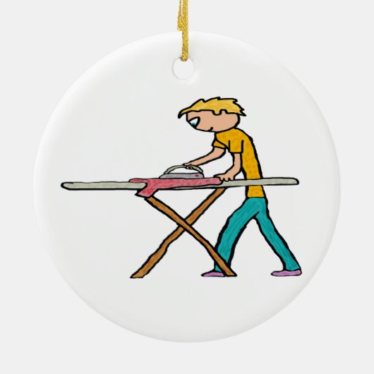 Bügeln Keramik Ornament (Hinten)