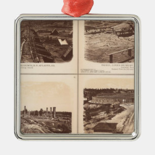 Bügeln Sie clads, Motor-Held, Rebellenlinien, Silbernes Ornament