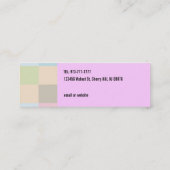 Bügelnde Service-dünne Visitenkarten Mini Visitenkarte (Rückseite)