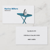 Bügelnde Visitenkarten Visitenkarte (Vorne/Hinten)