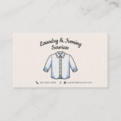 Bügelservice und Wäscheservice Visitenkarte (Vorderseite)
