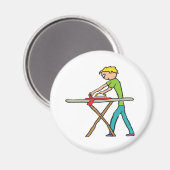 Bügelwäsche Magnet (Vorderseite/Rückseite)