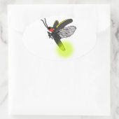 Bugflug 2 beleuchtet ovaler aufkleber (Tasche)