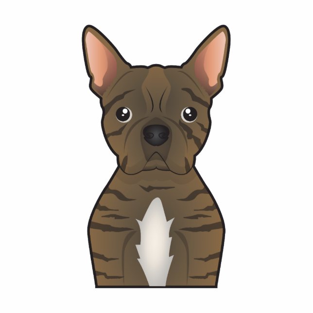 Bugg HundeCartoon Freistehende Fotoskulptur (Vorne)