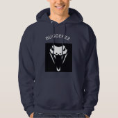 BUGGERZZ Marineblau Hoodie (Vorderseite)