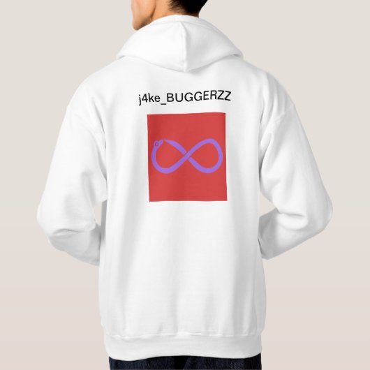 BUGGERZZ Weiß Hoodie (Rückseite)