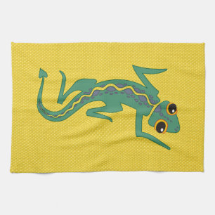 Buggi Green Lizard Artistic Clipart-27847 Geschirrtuch
