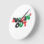 Buggin' Out Runde Wanduhr (Winkel)