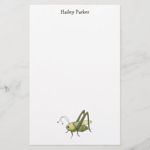 Buggin Sie auch · Heuschrecke Briefpapier