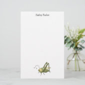 Buggin Sie auch · Heuschrecke Briefpapier (Stehend Vorderseite)