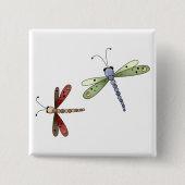 Buggin Sie auch · Libellen Button (Vorderseite)