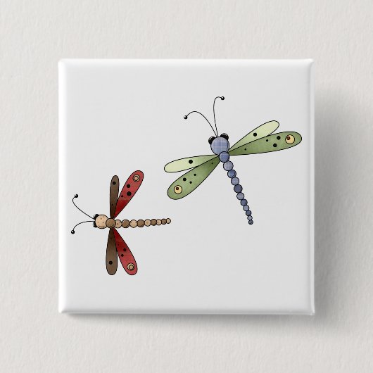 Buggin Sie auch · Libellen Button (Vorderseite)