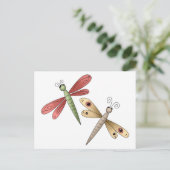 Buggin' You ・ Libellen Postkarte (Stehend Vorderseite)