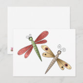 Buggin' You ・ Libellen Postkarte (Vorne/Hinten)