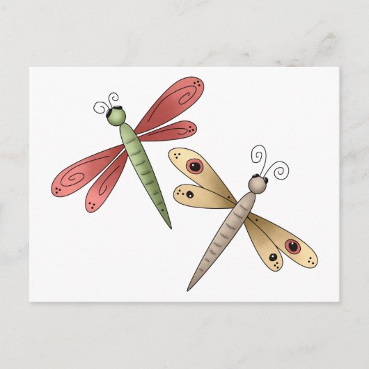 Buggin' You ・ Libellen Postkarte (Vorderseite)