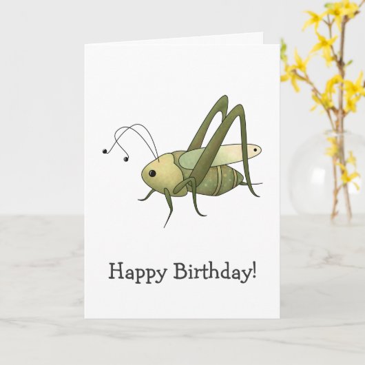 Buggin' You too ・ Grasshopper Karte (Gelbe Blume)