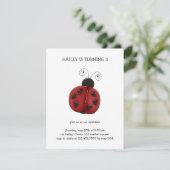 Buggin' You Wieder ・ Ladybug Einladung (Stehend Vorderseite)