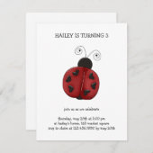 Buggin' You Wieder ・ Ladybug Einladung (Vorne/Hinten)