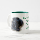 Buggs Hunde Tasse-fertigen besonders an Zweifarbige Tasse (Vorderseite Links)