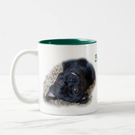 Buggs Hunde Tasse-fertigen besonders an Zweifarbige Tasse (Links)