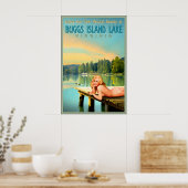 Buggs Island Lake Virginia Marilyn Monroe Pin U Poster (Küche)