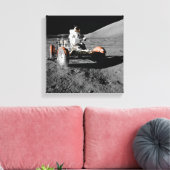 Buggy des Mondlandeastronaut Leinwanddruck (Insitu (Wohnzimmer))