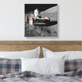 Buggy des Mondlandeastronaut Leinwanddruck (Insitu (Schlafzimmer))