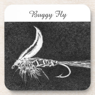 "Buggy Fly" Foreut Nassfliegen Untersetzer