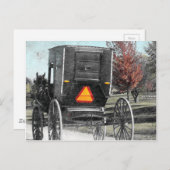 Buggy Herbst Postkarte (Vorne/Hinten)