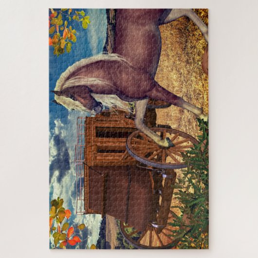 Buggy Horse Fiels Puzzle (Vertikal)