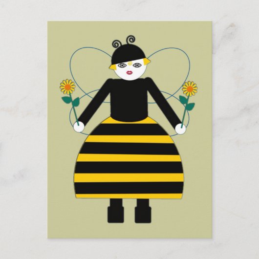 Buggy Martzkins Honey Bee Postcard Postkarte (Vorderseite)