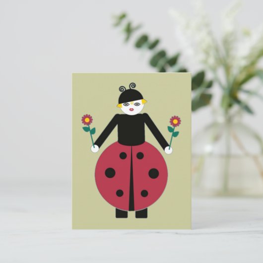 Buggy Martzkins Ladybug Postcard Postkarte (Stehend Vorderseite)