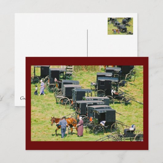 Buggy Parkplatz Lot Postkarte (Vorne/Hinten)