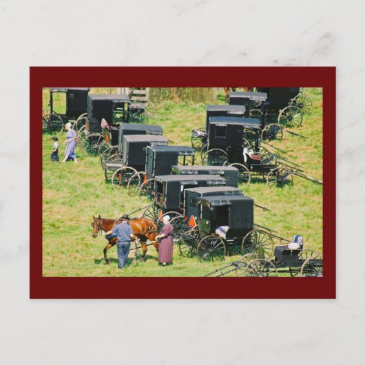 Buggy Parkplatz Lot Postkarte (Vorderseite)