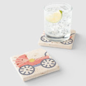 Buggy Steinuntersetzer (Seitenansicht)