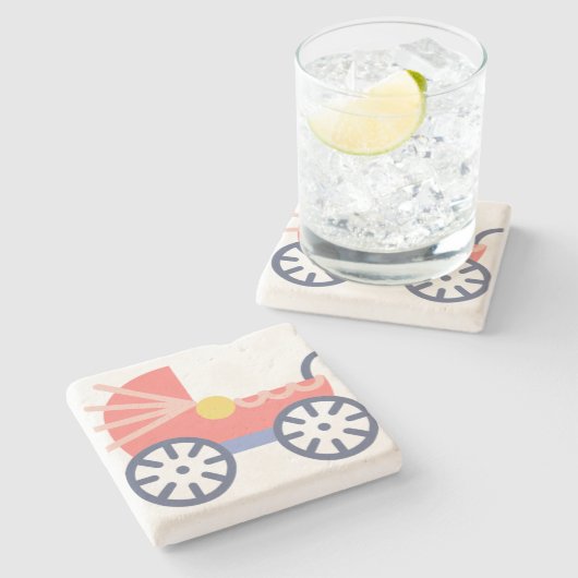 Buggy Steinuntersetzer (Seitenansicht)