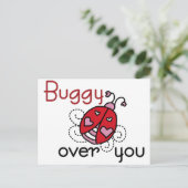 Buggy über dich postkarte (Stehend Vorderseite)