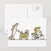 Buggy und Fahrrad Postkarte (Vorne/Hinten)