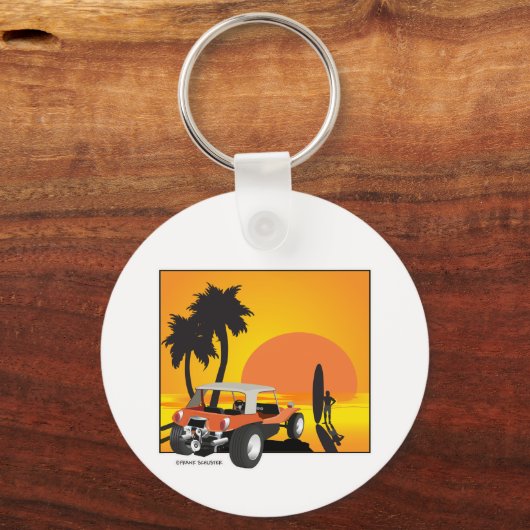 Buggy und Surfer Schlüsselanhänger (Vorderseite)
