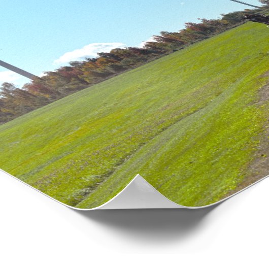 Buggy und Windkraftanlagen Poster (Ecke)