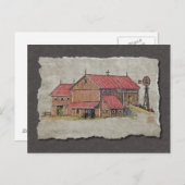 Buggy und Windmühle Postkarte (Vorne/Hinten)