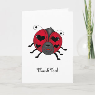 Buggyen im Garten ・ Lächeln Ladybug Dankeskarte