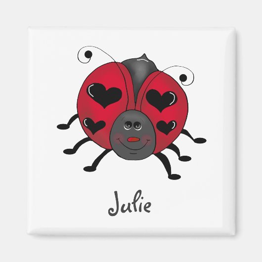 Buggyen im Garten ・ Lächeln Ladybug Magnet (Vorne)