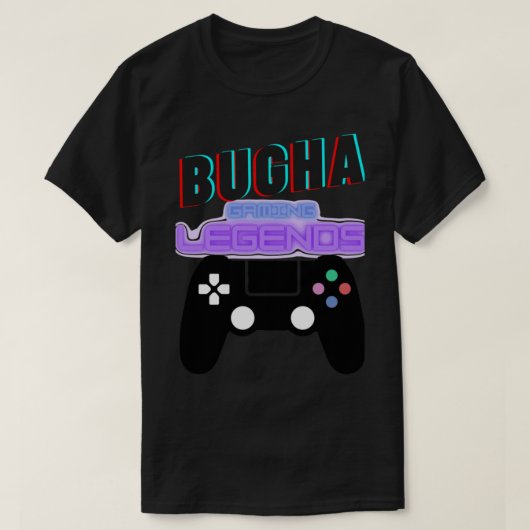 BUGHA, Gaming Legends, mit Platzierungssteuerung T-Shirt (Design vorne)