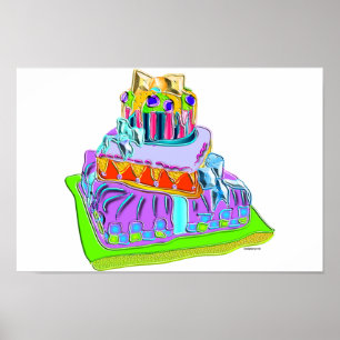 Bugkuchen Krawatte extravagant Poster