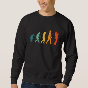 Bugler Evolution Retro Horn Musiker Vintag Französ Sweatshirt