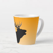 Bugling Bull Elch bei Sunset Original Wildlife Art Milchtasse (Rechte Ecke)