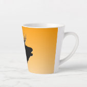Bugling Bull Elch bei Sunset Original Wildlife Art Milchtasse (Rechts)