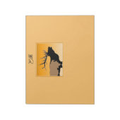 Bugling Bull Elch bei Sunset Original Wildlife Art Notizblock (Rotiert)